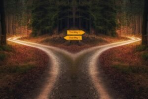 new year, decision, path, signpost, crossing, chance, choice, direction, selection, challenge, solution, alternative, future, strategy, decide, opportunity